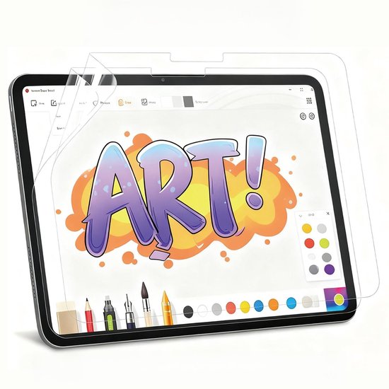 3 stuks papieren folie, compatibel met iPad 10, generatie 2022, 10,9 inch, matte beschermfolie, PET, displaybescherming, Feel Like papier voor tekenen en schrijven, compatibel met capacitieve pen