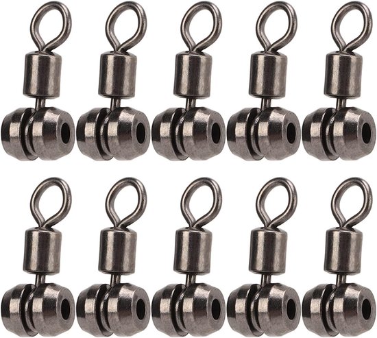 3 Way Barrel Swivels - Fishing Tackle - 10pcs Fishing Connector - Catfish Rig Swivels - Surf Fishing Rig - 3 Way Rigs - Saltwater Freshwater Drifting Trolling Tackle van Merkloos