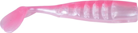 3 x Roofvis Shads 11 cm Pink Roze + Loodkop 26 gram Snoek Baars Snoekbaars Snoekshad Kunstaas van Merkloos