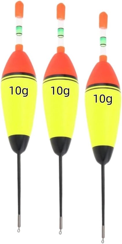 3 x Verlichte EVA Foam Vissen Floats 10g met Swivel voor Nachtvissen, Ideaal voor Snoek, Baars en Karper
