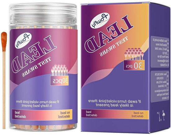 30 Pcs Testkit voor Lood in Tafelgerei, Snelle Kleurtest voor Metaal, Speelgoed en Hout met Directe Resultaten binnen 30 Seconden
