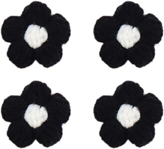 30 Stuks Bloem Patches voor Breien en Haken - Bloem Appliques voor DIY Kleding, T-Shirts en Tassen van Merkloos