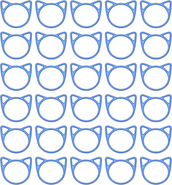 30 Stuks Haaknaalden Markers - Naalden Pins voor Breien, Haken en Naaien - Blauwe Stikmarkers voor Creatieve DIY Projecten
