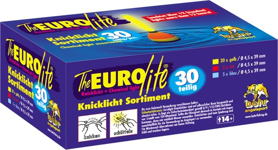 30 X Breeklichtjes Breekstaafjes 4,5 x 39 mm Kniklichtjes Geel Rood Blauw Breek Lichtjes Lichtdobber van Valetti