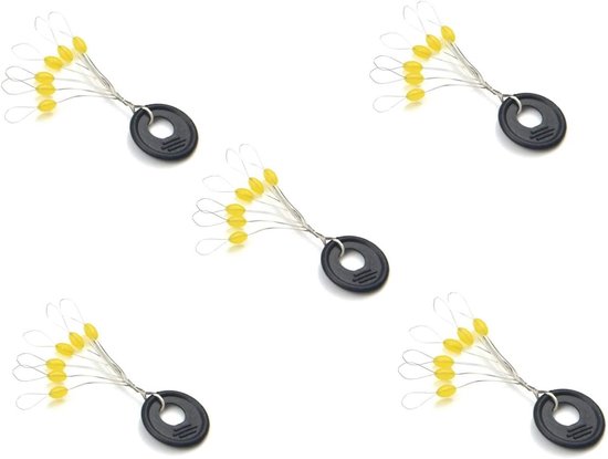 300/600 Stuks Vissersstopper, 6-in-1 Dobber Stop, Zinklijn Stops in 3 Maten voor Effectief Vissen
