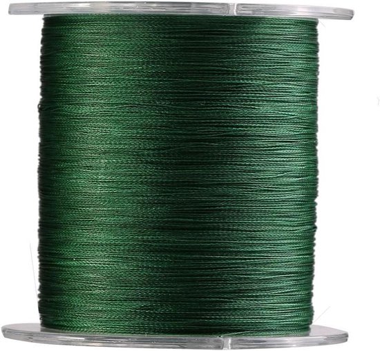 300m Vislijn 4 Strengen Gevlochten Super Sterke Touw voor Vissen Groen 9 Maten Multifilament