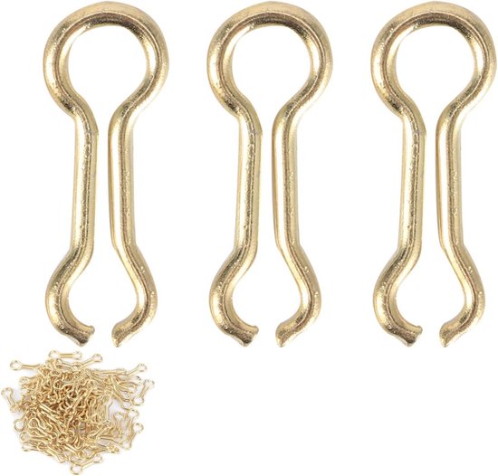 300PCS Vislood Ogen, Stalen Legering Haak Ogen voor Karpervissen, Schroefloods en Aasaccessoires