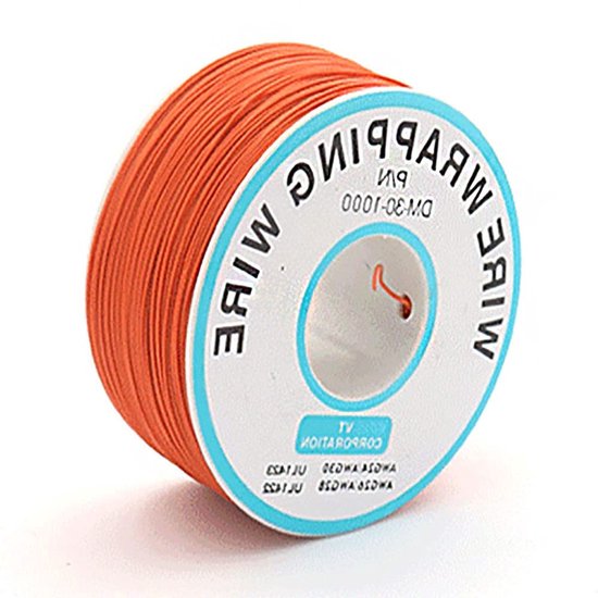 30AWG 0.25mm Kleurige Elektrische Draad Spoel voor DIY Projecten - Flexibele en Zachte Verbindingsdraden, Gevlochten en Tin Gecoate Koperdraden