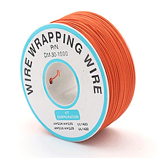 30AWG 0.25mm Solide Draad - Gekleurde Elektrische Kabel Spoel voor DIY Projecten, Flexibele en Zachte Verbindingen met Geëmailleerd Koper van Merkloos