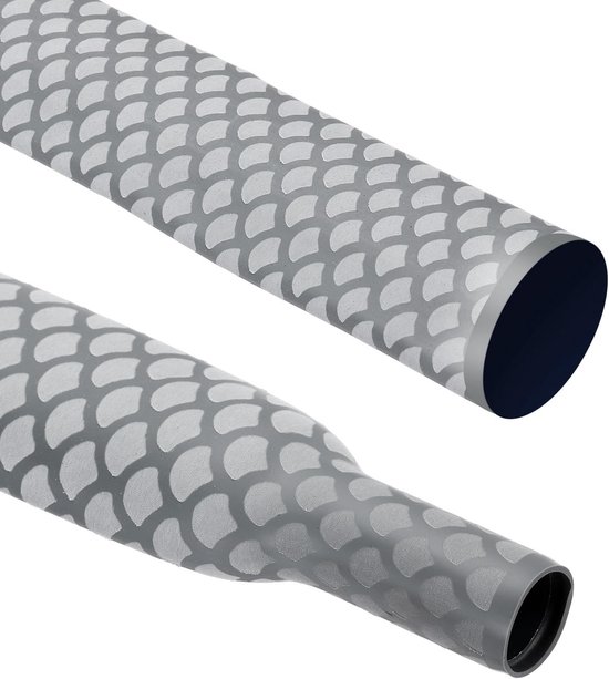 3.3ft Vissershengel met Warmtekrimp Slang, 1.8:1 Visschaal Cartridge en Antislip Handvat met Waterdichte Isolatie (Diameter: 35mm, Grijs) - Ideaal voor Sportvissen, Reisvissen en Buitenactiviteiten