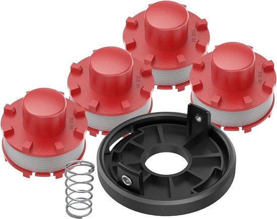 3405096 vervangende Compatibel voor Ein-hell GE-CT 36/30 LI E SOLO、AGILLO 36/255 BL、AGILLO 18/200 trimmer vervangende spoel (4 spoel + 1 dop + 1 lente)