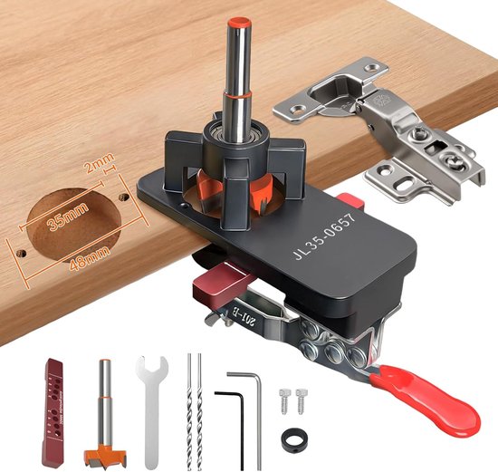 35 mm Scharnierboormal, Onzichtbare Scharniermal voor Meubelmakerij, Houten Meubels, Deuren, Kasten en Doe-het-zelf Houtbewerking