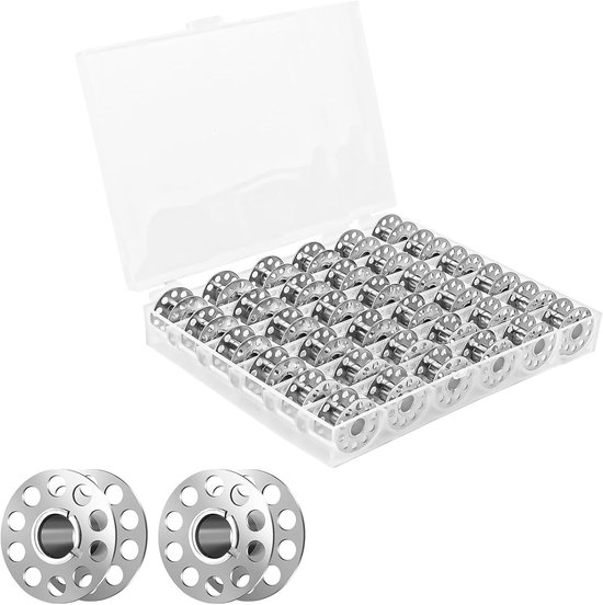 36 Delen Naaigerei Set, Metaal Naaigerei met Transparante Spoelcapsule, Ideaal voor Naaien en DIY Projecten, Inclusief Draadopslag en Accessoires