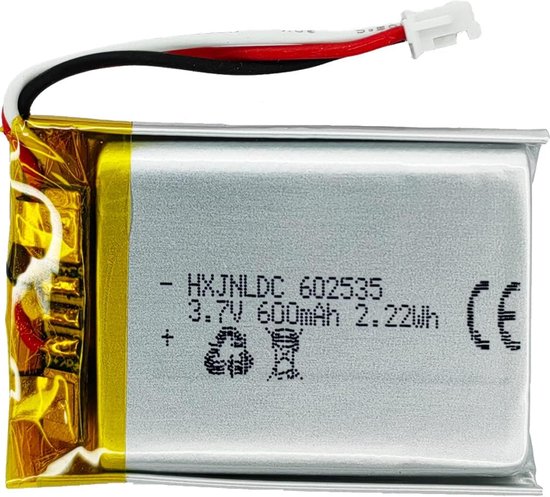 3.7V 600mAh 602535 batterij Vervanging voor Logitech MX Master 2 MX Master 2s MX Master 3 MX Master 3s MX Anywhere 2 MX Anywhere 2S MX Anywhere 3 MX Anywhere 3s MX ERGO Draadloze muis AHB572535