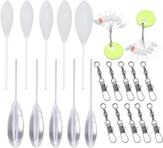 38 stuks Casting Bobber Float, Plastic Casting Bombarda Inline Surface Float Carp visserij Terminal Tackle 6g/8g/10g/15g/20g