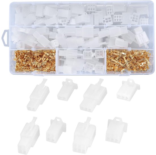 380pcs Electrical Connectors Crimp Connectors Crimp Connectors for Motorcycles, Cars, Trucks, Scooters, Boats, Power - ShopVlot