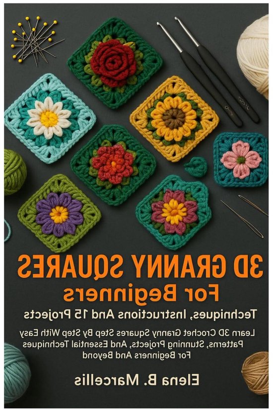 3D Haakpatronen - Granny Squares - Haken Leren - Stap-voor-stap Gids - 219 Pagina's van Merkloos