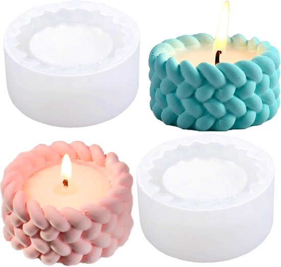 3D Kaarsenmal Bloemen Siliconen Vorm Bloemen Siliconenmallen Kaarsen Gietmallen Fondant Mold (Knooppunten Mallen)