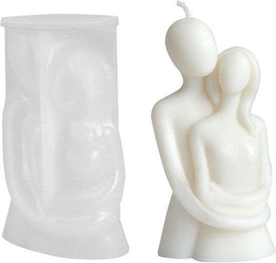 3D lichaam kaarsvorm, omhelzing siliconenvormen, paar omhelzing 3D kaarsvorm, lichaam kaarsvormen handgemaakt, kaarsgietvorm voor gepersonaliseerd knutselen, handwerk ornamenten geurkaars thuisdecor