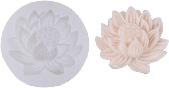 3D siliconen mal lotusbloesem zeepvorm lotus kaarsvorm lotus kaarsvorm geurende epoxyhars vorm siliconenvorm