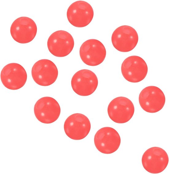 3mm lichtgevende visserijkralen - 200 stuks zachte plastic gloed visaas eieren rig kraal tackle tool ronde - rood - vissen accessoires - vismaterialen - visgerei