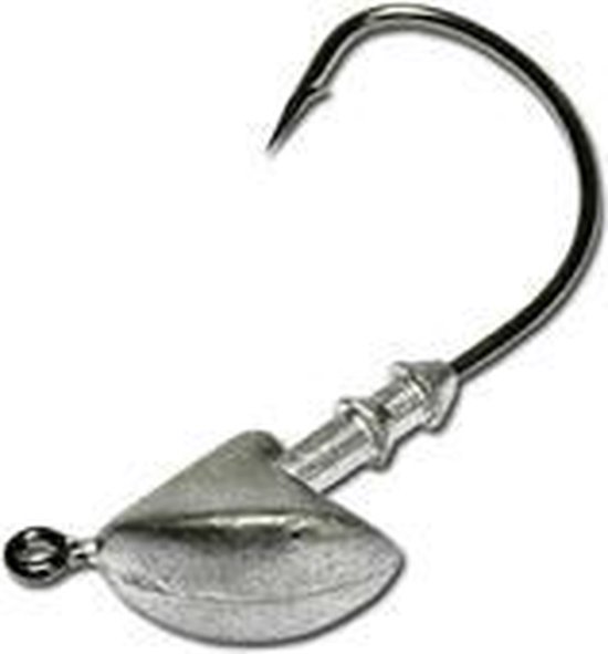 3x Jigkop wide gape 10 gram haakmaat 6/0 van Behr.