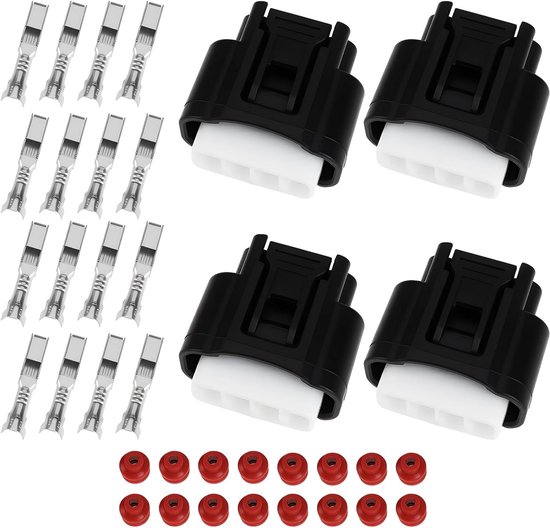 4-delige 4Pin Ontstekingsspoel Stekker Connector 90980-11885 Geschikt voor Toyota - Hoogwaardige Verbindingscomponenten voor Betrouwbare Motorprestaties van Merkloos