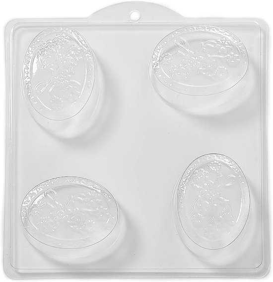 4 holle ruimtes, bloemen in ovale zeep/Bath bomb vorm (5 stuks)