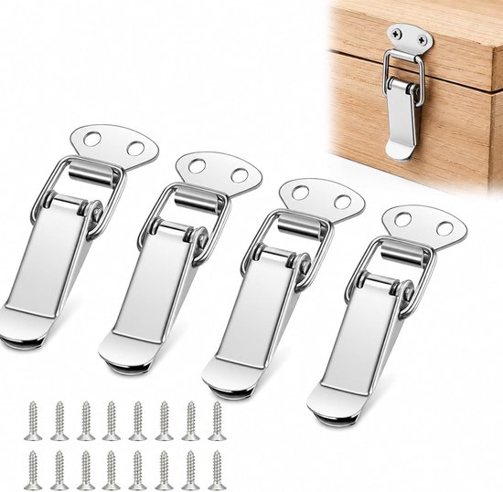 4 Kistenspanners, 72 mm, metaal, zonder slotgat