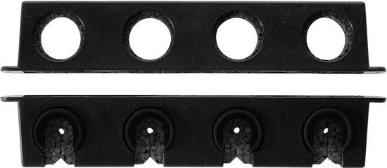 4 Rod Twist Lock Utility Rod Rack - Opslag Rack voor Rod Management - Unisex - Zwart/Rood van Merkloos