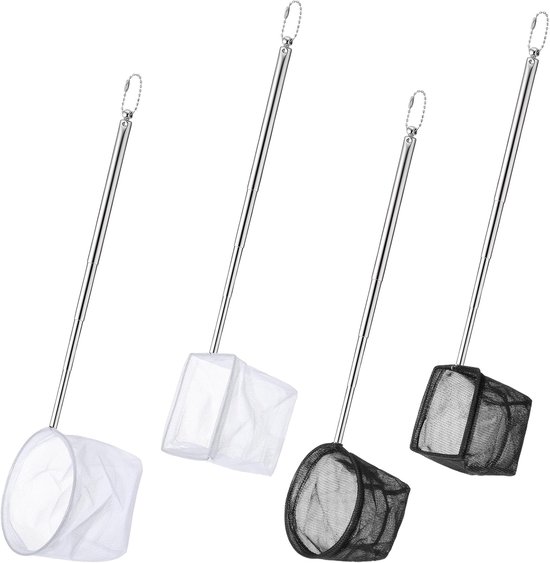 4 Stks Aquarium Garnalen Net, Kleine Fish Tank Tool Uitschuifbare