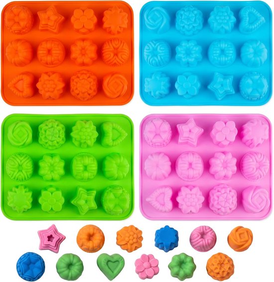 4 Stuks 15.3 x 20.6 cm Siliconen Bloemvorm