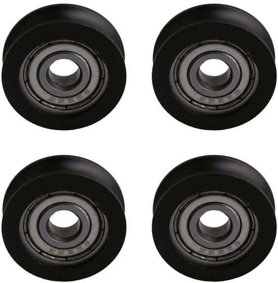 4 Stuks Coated Kogellagers - 5x20x7mm - Zwart