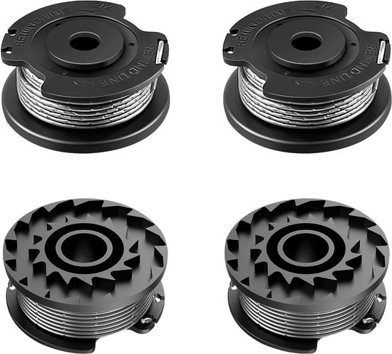 4 stuks grastrimmer draadspoel compatibel met F016800569 F016800385, reservedraadspoel voor Bosch Art 23 SL/26 SL, EasyGrassCut 23/26/18/18-230/18-260/18-26, Ø 1,65 mm 4,9 m (4 spoelen)
