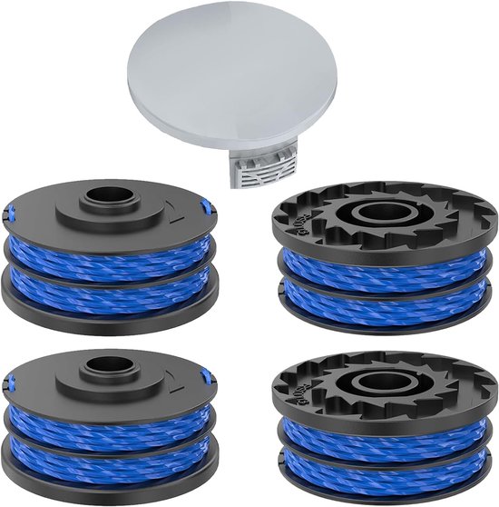 4 stuks grastrimmer draadspoel compatibel met Ryobi Rac123