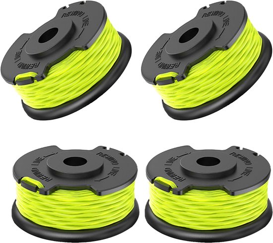4 stuks grastrimmer draadspoel, compatibel met Ryobi Rac143