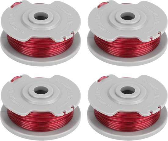 4 stuks grastrimmer reservedraadspoel 5306-20 voor Gardena Turbotrimmer Art. 8844 SmallCut 300 Accu; Art.8845 SmallCut 300; Art.8824 EasyCut Li-18/23 - verwisselbare draadspoel Ø 1,65 mm,