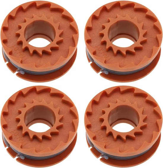 4 stuks grastrimmer spoel lijn 40,4 x 17,5 mm grasmaaier spoel compatibel met Titan 18v batterij trimmer grastrimmer lengte 2,5 m draad diameter 1,5 mm