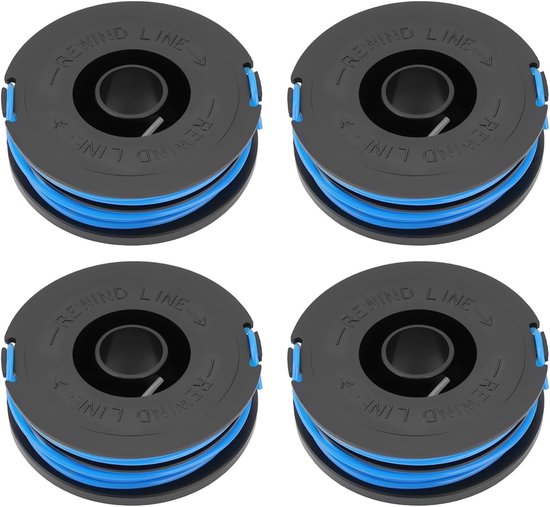4 stuks GT2826 grastrimmer vervangende spoel en lijn 5 m x 1,5 mm, compatibel met Qualcast GT2826 grastrimmer, compatibel met MacAllister MGT430