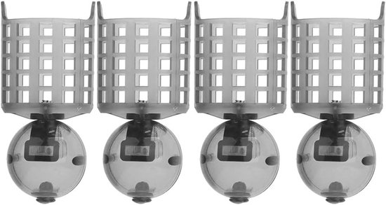 4 Stuks PE Plastic Voeder Lood Bait Cage Hengelsport Accessoires - Lichtgewicht en Draagbaar voor Effectief Vissen van Merkloos