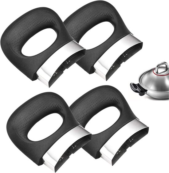 4 stuks reserveonderdeel potgreep set voor potdeksel met schroeven en moeren - restaurant keuken plastic braadpan pastabot handvat voor huishouden