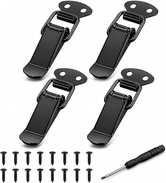 4 stuks spanelementen 129 mm, zonder slotgat, met schroeven