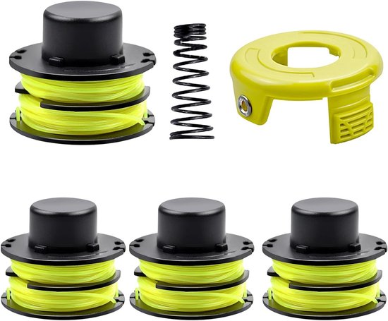 4 Stuks Vervangende Gras Trimspoelen Ø 1.2 mm - 8.4 m Lengte, Geschikt voor Diverse Modellen, Ideaal voor Tuinonderhoud en Grasmaaien