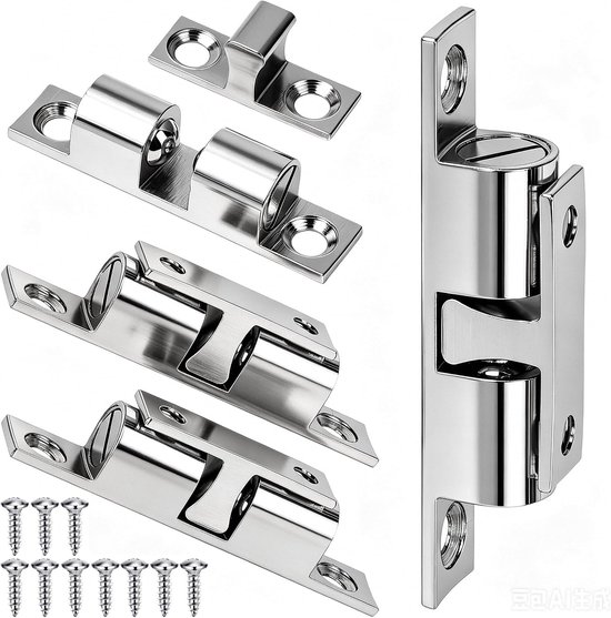 4 verstelbare dubbelrol-scharnieren 60 mm