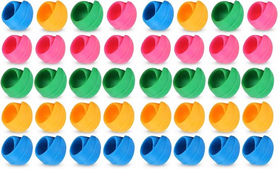 40 Delen Kleurige Siliconen Spoel Huggers, Herbruikbare Clips voor Organisatie en Netheid van Naaiwerk, Ideaal voor Spoelen en Bobbins