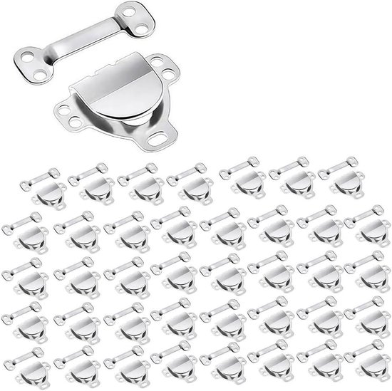 40 paar haken en ogen voor kledingreparatie, naaiaccessoires, zilver en koper, ideaal voor broeken, rokken en jurken