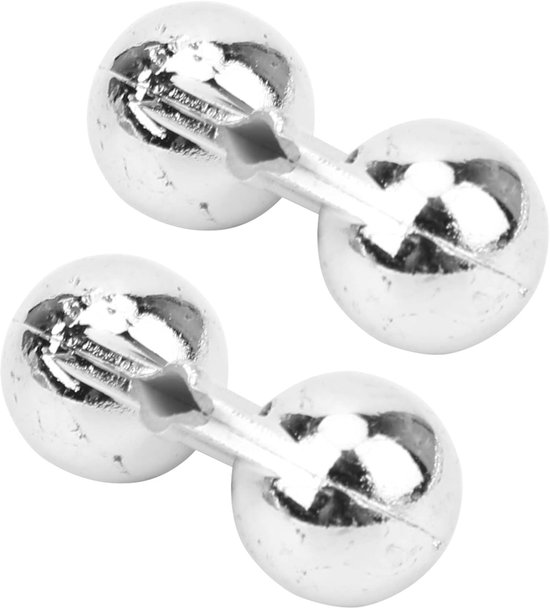 40 stks Meerval Rammelaars voor Vissen, Dubbele Rammelaar, Draagbare Abs Vissen Dubbele Vissen Rammelaar, Rammelaar Zee Vissen Attractor Bell Kralen Accessoire voor Lokken Vissen, 1,2 x 1,5 cm (zilver)