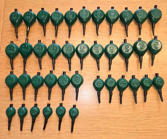 40 Stuks karperlood - inline lood van TIGERZZZ