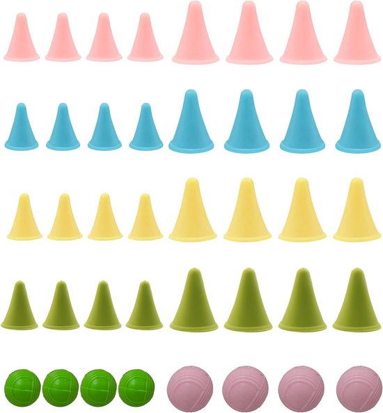 40 Stuks Mesh Stopper voor Breinaalden, Siliconen Naaldstoppen, Zachte Beschermcaps voor Breiaccessoires en DIY Creaties