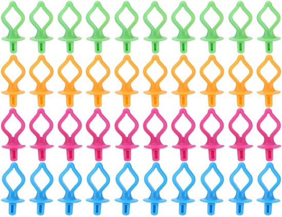 40 Stuks Spoel Bevestigingsclips, Siliconen Spoelen, Naai- en Borduur Organizer voor het Voorkomen van Ongeregeld Knopen van Merkloos